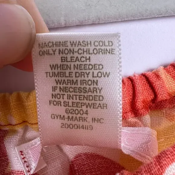 Janie and Jack Linen Sundress Orange Yellow Floral Tiered 18-24 Months - Picture 8 of 8